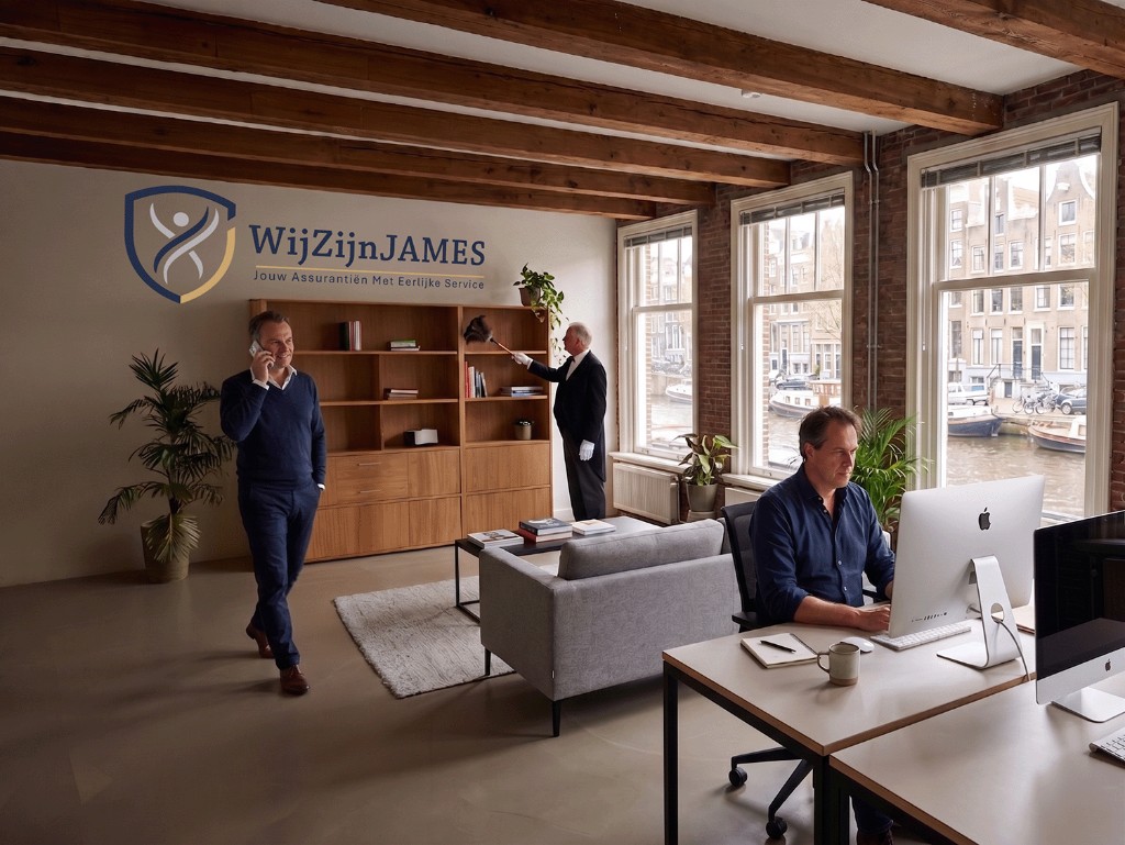 Michiel Tjepkema en Joris Dekker — kantoor WijZijnJAMES Amsterdam